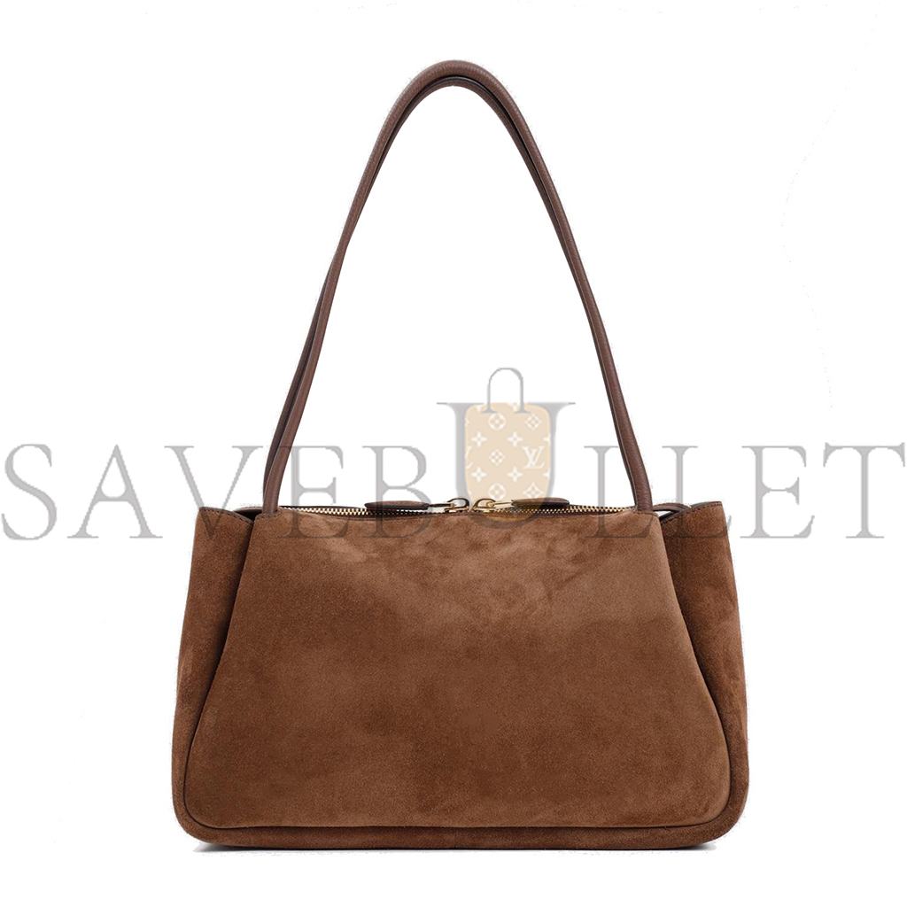 Pra*a medium suede shoulder bag 1ba444 (28*16*10.5cm)